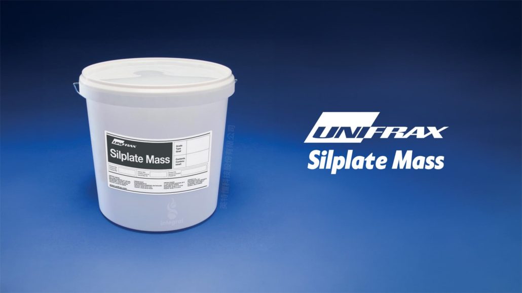 UNIFRAX Silplate MassSilplate Mass is made from polycrystalline ceramic fibers and high-purity refractory oxides. It requires no dilution and can be used as-is. It is suitable for use in environments with temperatures of up to 1500°C. After drying, it forms a highly flame-resistant surface that is not easily worn down, even at high airflow velocities. It has a low shrinkage rate, reducing the likelihood of cracks in concrete and ceramic fiber insulation materials.